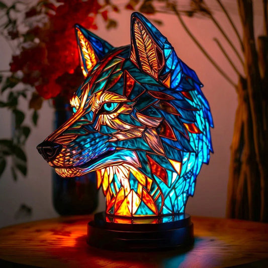 Magic Wolf Resin Lamp – 3D Wolf LED Night Light